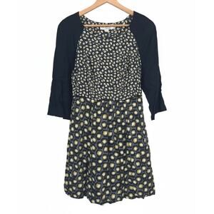 Boden Womens 6 Preppy Academia Art to Wear Mixed Print Colorblock A Line Dress‎